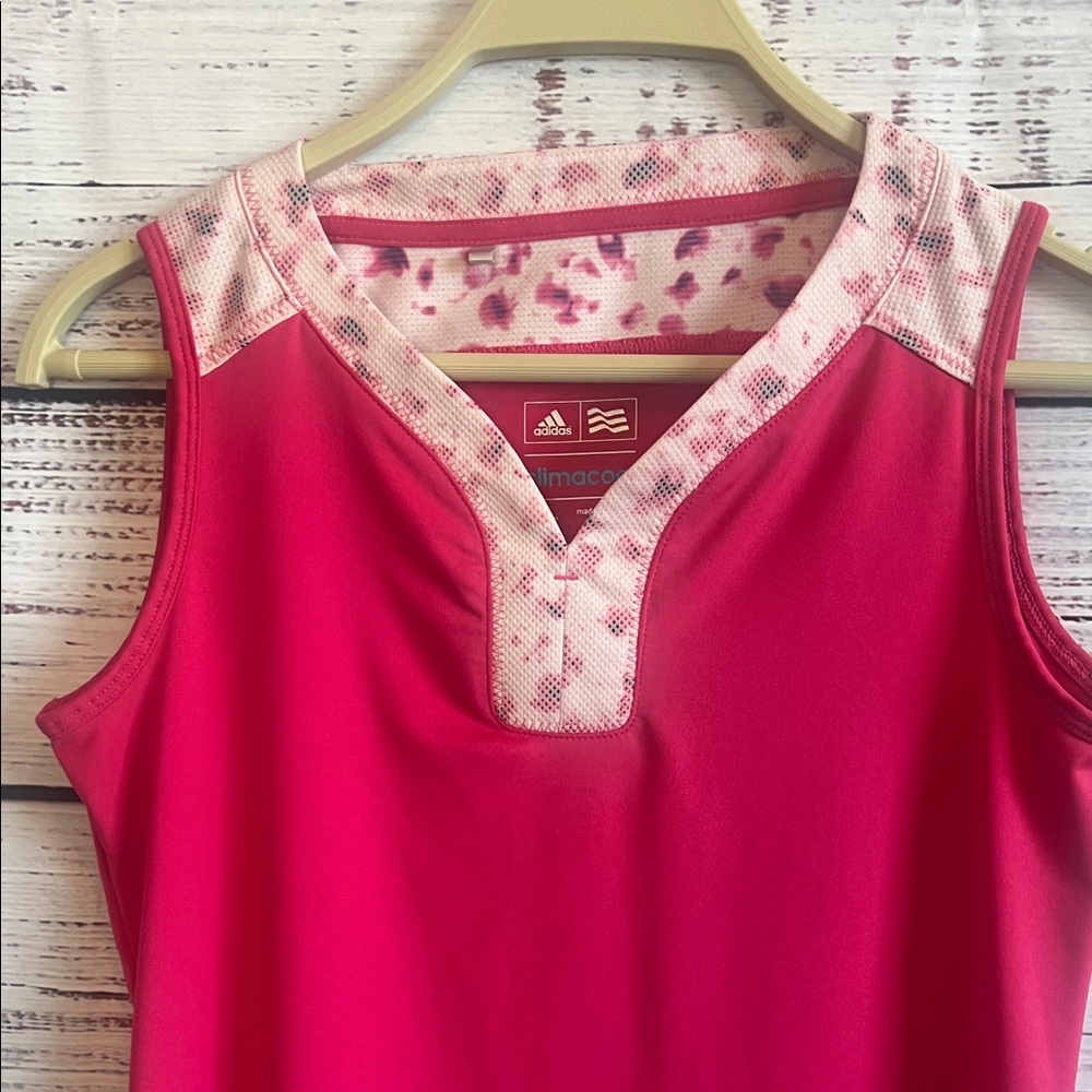Adidas Pink Tank Top with White Accents - Picture 2 of 8